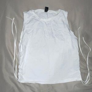 SHEIN White Sleeveless Muscle Tee